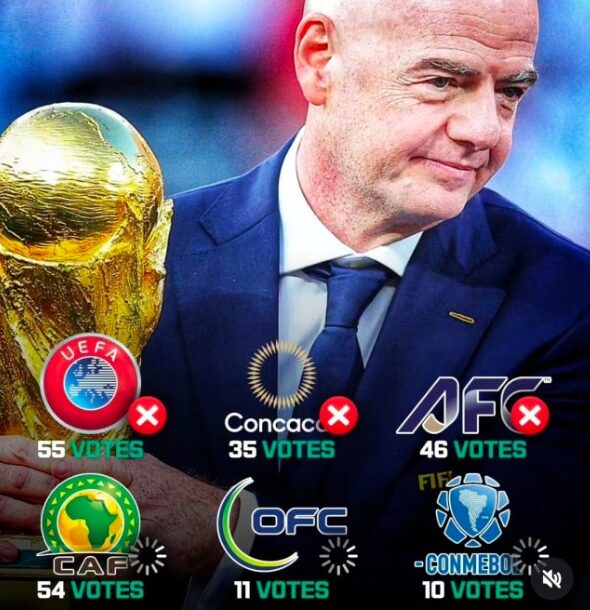 WEGO88 "월드컵 개최 포기하겠다" 충격 선언!…스페인·포르투갈, FIFA 민영화에 2030 WC 개최권 반납 검토 '초강수' 4 2026 08 02 062256